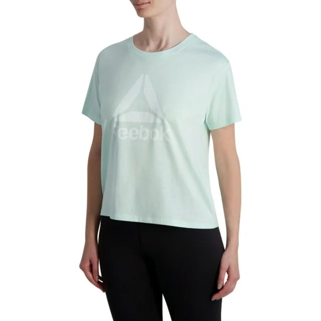 Reebok Athletic Shirt Size Xxl Crewneck Short Sleeve Mint Green Gym Athleisure